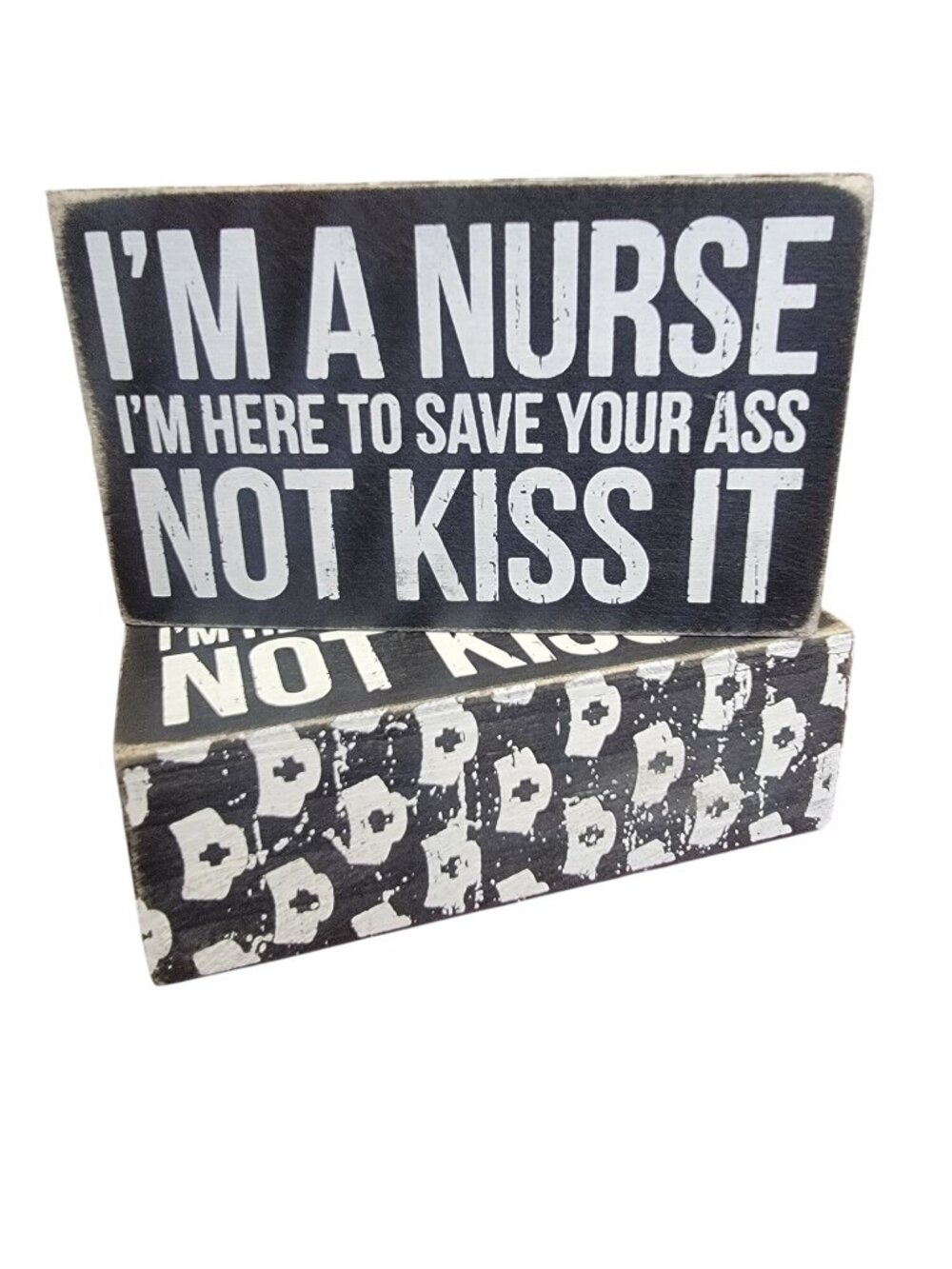 Im A Nurse Decorative Wooden Box Sign By Primitives By Kathy  Funny Quote Black